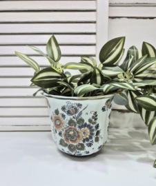 Delfts polychroom bloempot