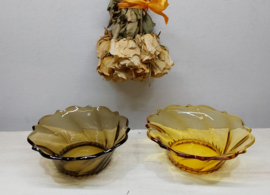 2 persglas schaaltjes