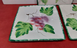 3 Majolica schaaltjes