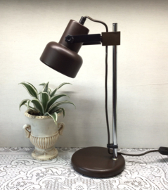 Bruine vintage bureaulamp