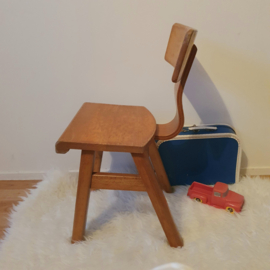 Schilte schoolstoeltje jaren 70