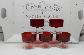 Luminarc Ruby red glazen