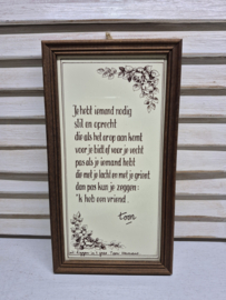 Een vriend, Toon Hermans