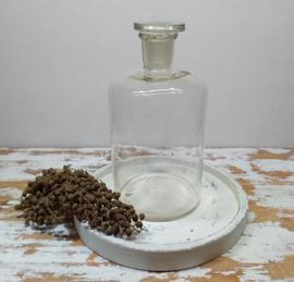 Oude glazen apotheker stopfles