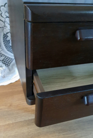 Vintage lage ladekast, dressoir