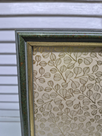 Groene houten fotolijst