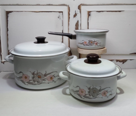 Set emaille pannen