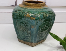 Antieke Chinese Shiwan gemberpot