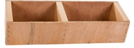 Houten eetbak