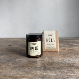 Scented candle no. 15 - Tilleul (Linden Tree)  - approximately 40 burning hours 140 grams Hand-poured in Provence, France.