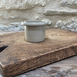 AW20111247 Old French stoneware pâté pot "La Conserve 1/4" in beautiful condition! Size: 7 cm high / 9.5 cm cross section