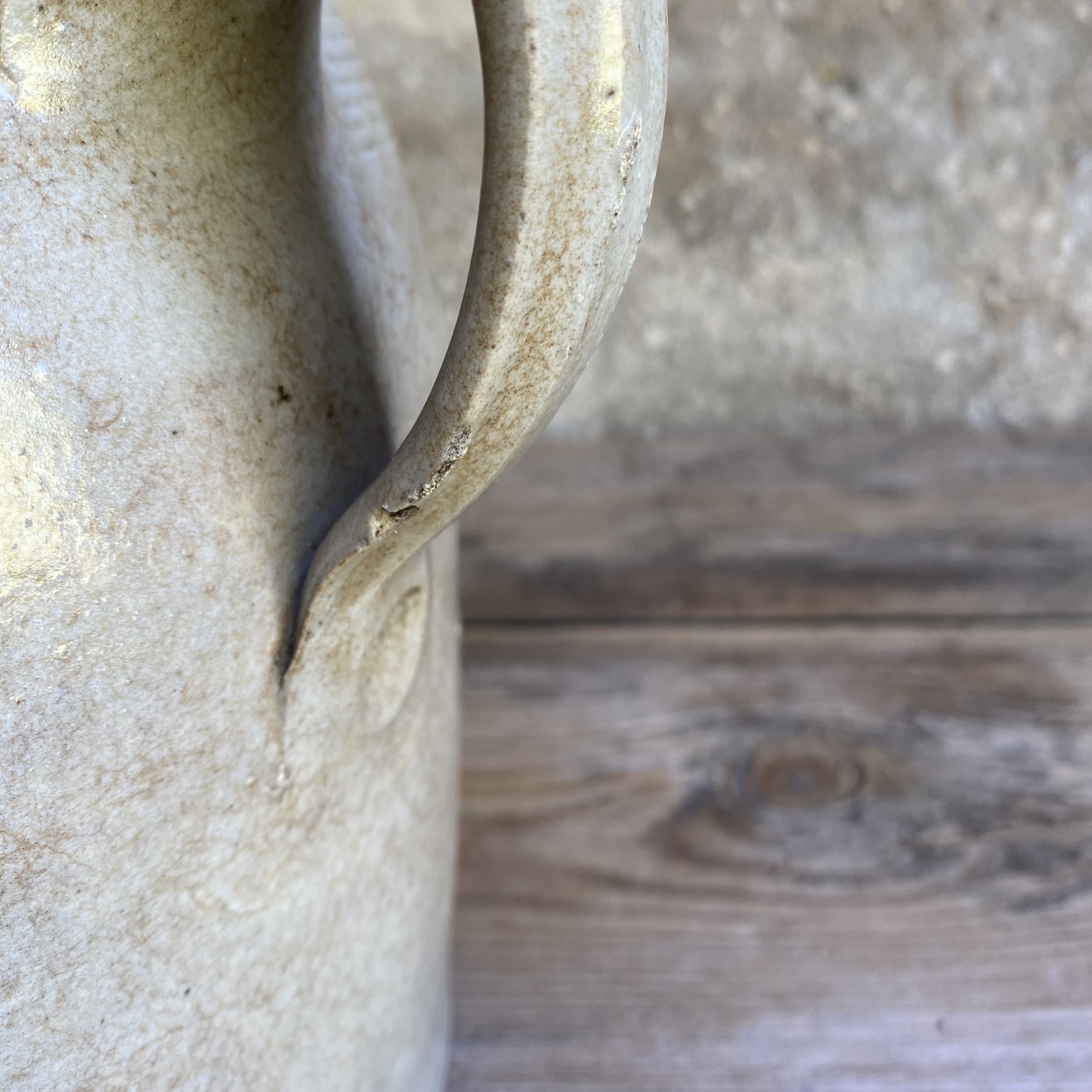 AW20111224 Old French pot of grès earthenware in beautiful condition! Size: 23.5 cm high / 20 cm cross section