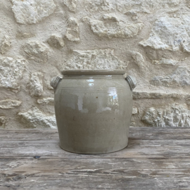 AW20111262 Old French grès stoneware pot in beautiful condition! Size: 23.5 cm high / 20 cm cross section