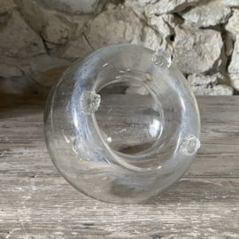 OV20111087 Antique French fly catcher made of mouth-blown glass in beautiful condition! Size: 16 cm high / 13 cm cross section (measured across the "belly")