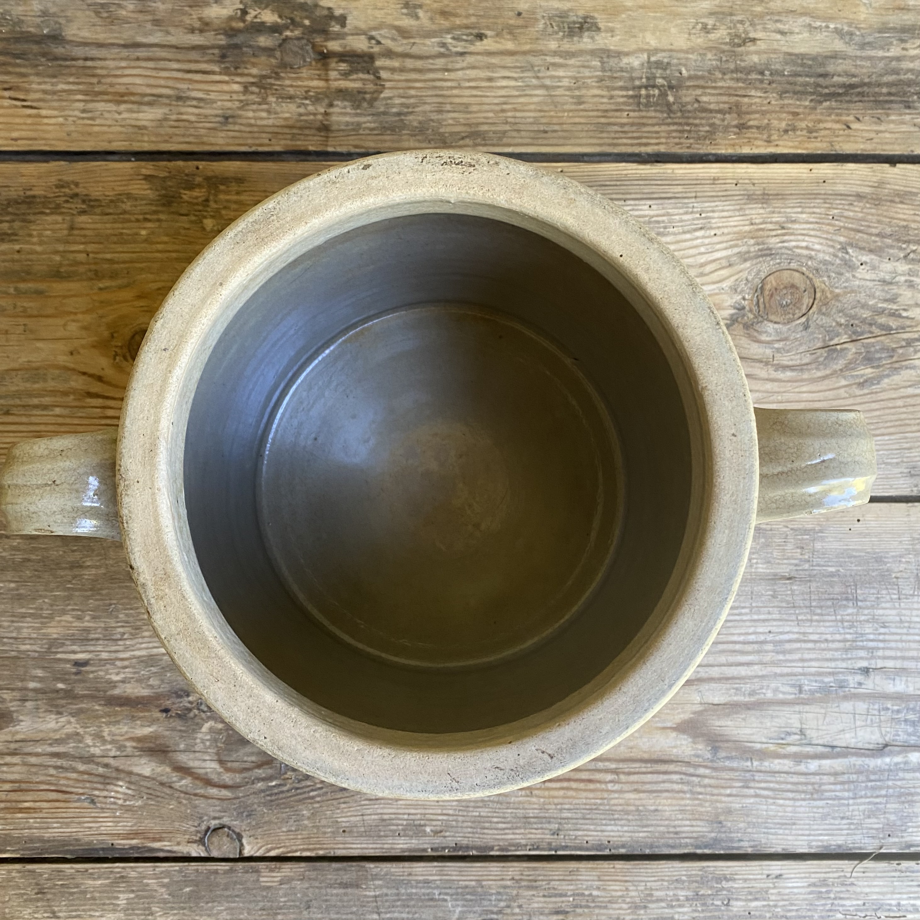 AW20111224 Old French pot of grès earthenware in beautiful condition! Size: 23.5 cm high / 20 cm cross section