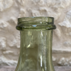 OV20111105 Grote oude Franse azijn fles van mond geblazen in prachtige staat! Afmeting: 32,5 cm hoog / 8,5 cm doorsnede (onderzijde) / 5,5 cm doorsnede (bovenzijde)