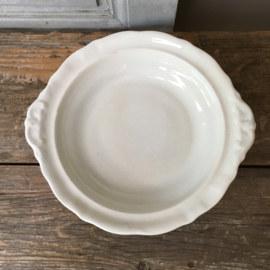 AW20110662 Antique serving dish stamp - Petrus Regout & Co Maastricht - period: 1893, in beautiful condition! Size: 6 cm. high / 23 cm. cross section