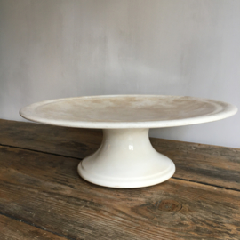 AW 20110609 Old cake plate stamp - Société Céramique Maestricht - period: 1900-1957 - Beautifully buttered and in perfect condition! Size: 11 cm. high / 33 cm. cross section.