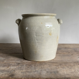 AW20111120 Large old French pot of grès pottery in beautiful condition! Size: 30 cm high / 24 cm cross section