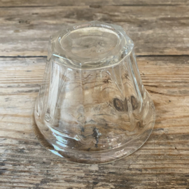 OV20111059 Oude Franse confiture pot van mond geblazen glas gemerkt - Bayel - inhoud: 375 gram in perfecte staat! Afmeting: 8 cm hoog / 12 cm doorsnede