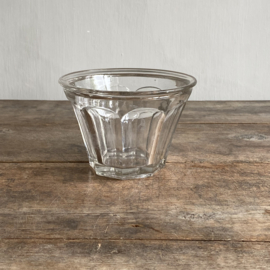 OV20111028 Grote antieke Franse confiturepot van mondgeblazen glas inhoud: 750 ml in prachtige staat! Afmeting: 9,5 cm hoog /  14 cm doorsnede