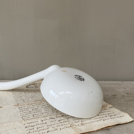 AW20110997 Antique Dutch soup ladle stamp - Societé Céramique Maestricht - period: 1870-1895 in perfect slightly crackled condition! Size: 29 cm. long / 10.5 cm. cross section