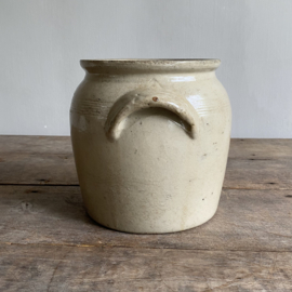 AW20111174 Old French pot of grès earthenware in beautiful condition! Size: 19 cm high / 16.5 cm cross section