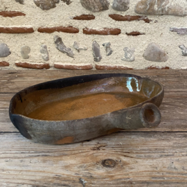 AW20111217 Antique French oven dish size 5 period: 19th century in beautiful condition! Size: 31 cm long / 20 cm wide / 5 cm high