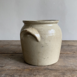 AW20111174 Old French pot of grès earthenware in beautiful condition! Size: 19 cm high / 16.5 cm cross section
