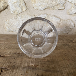 OV20111071 Old French confiture jar made of mouth-blown glass. Capacity: 500 grams. In beautiful condition! Size: 8 cm high / 11.5 cm cross section.
