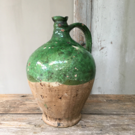 AW20110546 19th century French olive oil jug in beautiful condition! Size: +/- 35 cm. high / diameter: +/- 24 cm. (widest part)