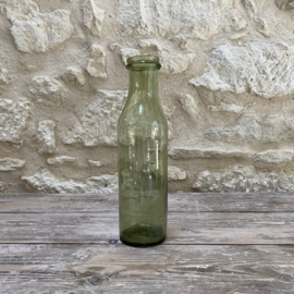 OV20111105 Grote oude Franse azijn fles van mond geblazen in prachtige staat! Afmeting: 32,5 cm hoog / 8,5 cm doorsnede (onderzijde) / 5,5 cm doorsnede (bovenzijde)
