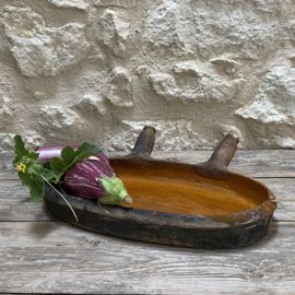 AW20111323 Antique French oven dish period: 19th century in beautiful condition! Size: 40.5 cm long / 23 cm cross section/ 6 cm high