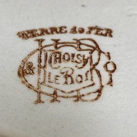 AW20110945 Antique French ointment jar stamp - Choisy Le Roi - period from 1875. Missing a minimal chip at the bottom (see photo 8), otherwise in beautiful condition! Size: 11 cm. high / 10 cm. cross section.