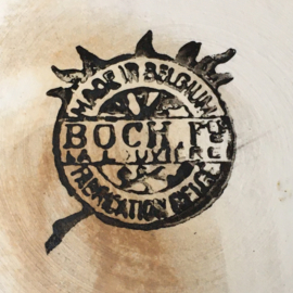 AW20110675 Oude  Belgische beslagkom stempel - Boch La Louviere - periode: 1920 in perfecte staat! Afmeting: 10,5 cm. hoog / 20,5 cm. doorsnede