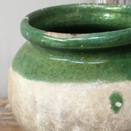 AW20110506 Late 19th century French pot in beautiful green and in beautiful condition! Size: 12 cm. high / 9.5 cm. section