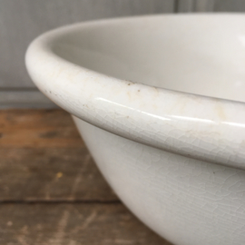 AW20110679 Antique classic batter bowl stamp - Petrus Regout & Co Maastricht made in Holland - period: 1892-1930 in perfect lightly buttered condition! Size: 12 cm. high / 24.5 cm. cross section