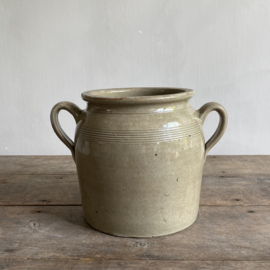 AW20111166 Old French pot of grès earthenware in beautiful condition! Size: 21 cm high / 18 cm cross section.