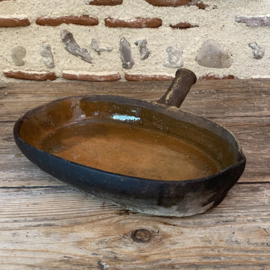 AW20111217 Antique French oven dish size 5 period: 19th century in beautiful condition! Size: 31 cm long / 20 cm wide / 5 cm high
