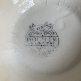 AW20110866 Set of 3 old Belgian café au lait bowls stamp - Boch la Louvière - period: 1963 in beautiful condition! Size: 13.5 cm. diameter / 8.5 cm. high.