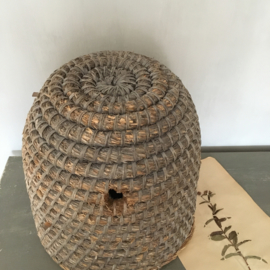 OV20110718 Large old French beehive in beautiful aged condition! Size: 42 cm. high / 40.5 cm. cross section.