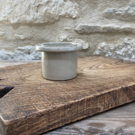 AW20111247 Old French stoneware pâté pot "La Conserve 1/4" in beautiful condition! Size: 7 cm high / 9.5 cm cross section