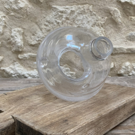 OV20111060 Antique French flycatcher of mouth-blown glass in rare model period: 19th century in beautiful condition! Size: 16.5 cm high / 14 cm cross section