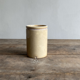 AW20111196 Antique French confiture jar - Félix Potin Paris - (see photos for details) in beautiful buttered condition! Size: 13.5 cm high / 9 cm cross section