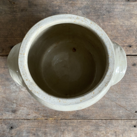 AW20111105 Oude Franse pot van grès aardewerk genummerd 5 in prachtige staat! Afmeting: 21 cm  hoog /  18 cm doorsnede