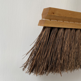 IH012 Iris Hantverk handmade broom with long handle in birch wood and bassine. Pick up at my store only.