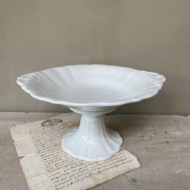 AW20110904 Antieke compotiere stempel - P.Regout & Co. Maastricht - periode: 1884 in perfecte staat! Afmeting:  14 cm. hoog / 26,5 cm. doorsnede t/m de greepjes.