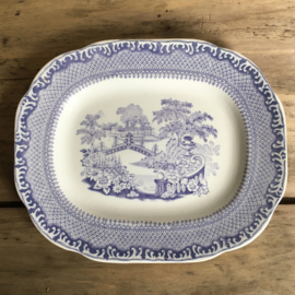 AW20110635 Old Swedish serving plate stamp - Rörstrand Spets - period: 1900-1930 in perfect condition! Size: 24.5 cm. long / 20 cm. cross section