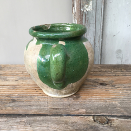 AW20110506 Late 19th century French pot in beautiful green and in beautiful condition! Size: 12 cm. high / 9.5 cm. section