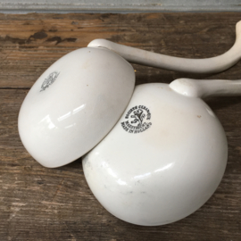 AW20110645 Set of 2 old terrine spoons stamp - Sociéte Céramique Maestricht made in Holland - period: 1900-1957 - in beautiful condition! Size: 29 cm. long / 10.5 cm. cross section